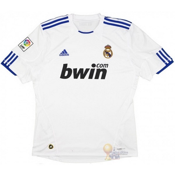 Calcio Maglie Home Maglia Real Madrid Stile rétro 2010 2011 Bianco